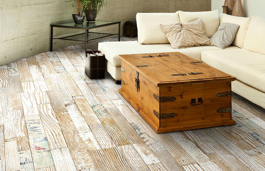 Пробковый пол клеевой Corkstyle Loft Rift 1235×305×6 фото в интерьере