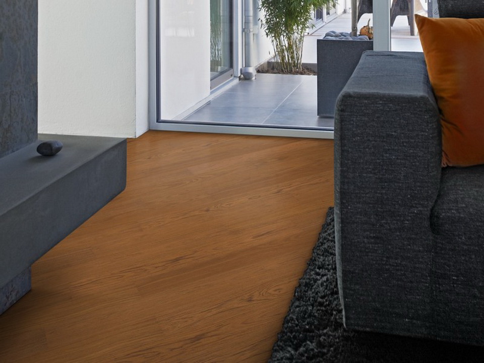 Паркетная доска Golvabia Lightwood Plank Ятоба однополосная фото в интерьере