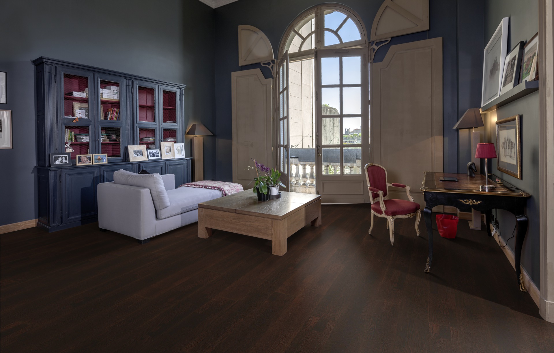 Паркетная доска Kahrs Трес Дуб Супай Supay 133NABEK5LUW240 Variation 2423×200×13 фото в интерьере