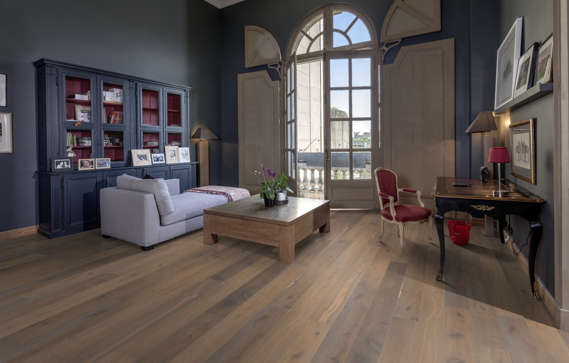 Паркетная доска Kahrs Авторская Дуб Стуре Sture 151N7BEKFMKW240 Dynamic 2420×187×15 фото в интерьере