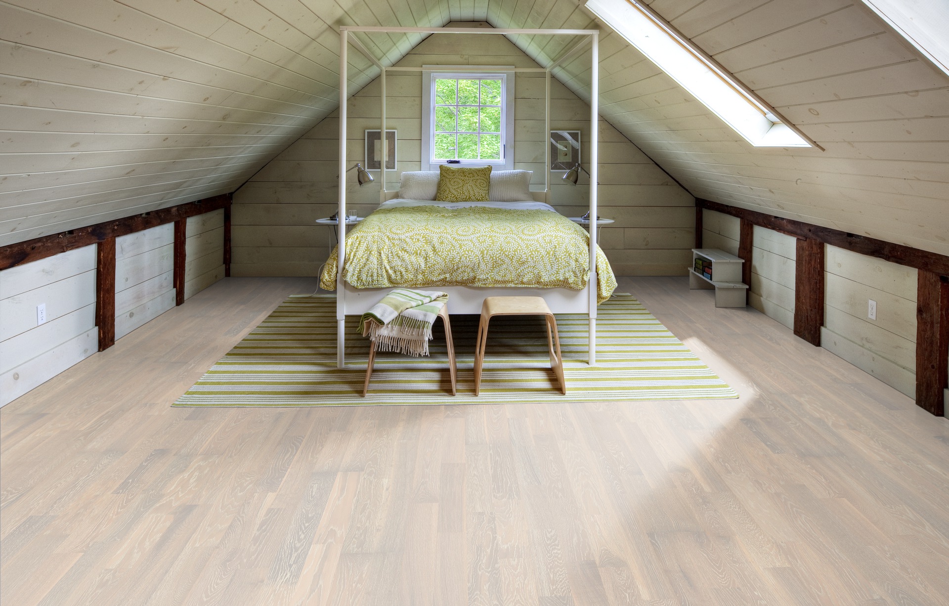 Паркетная доска Kahrs Гармония Дуб Сливки Cream 152N7BEK0WKW240 Variation 2423×200×15 фото в интерьере