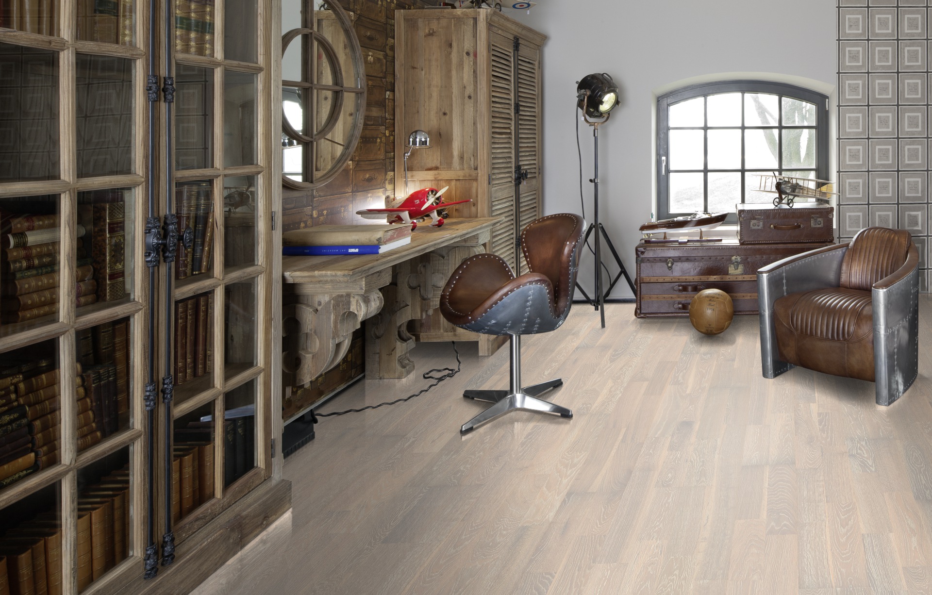 Паркетная доска Kahrs Гармония Дуб Сливки Cream 152N7BEK0WKW240 Variation 2423×200×15 фото в интерьере