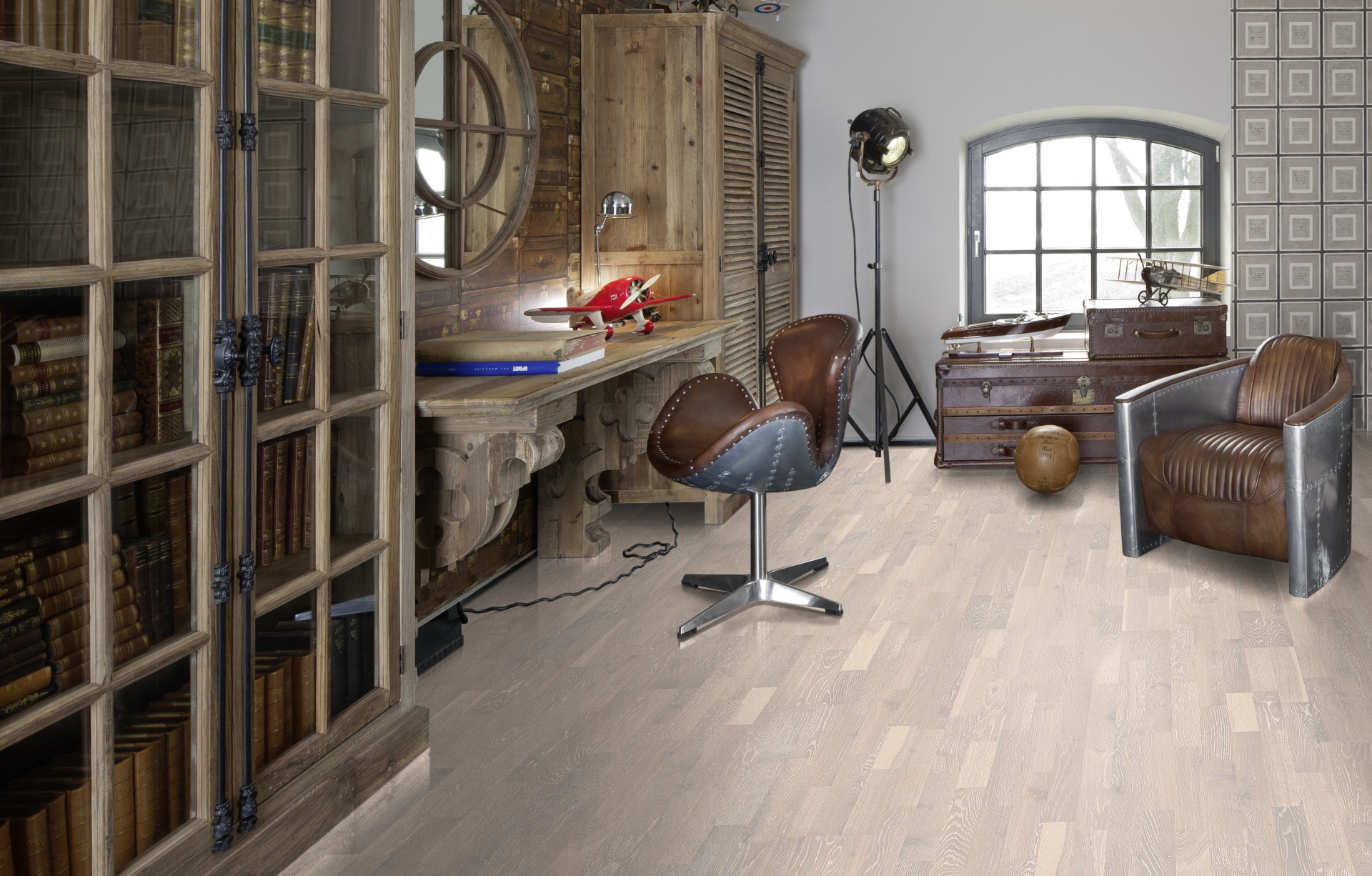 Паркетная доска Kahrs Гармония Дуб Известняк Limestone 153N0BEK0WKW240 Lively 2423×200×15 фото в интерьере