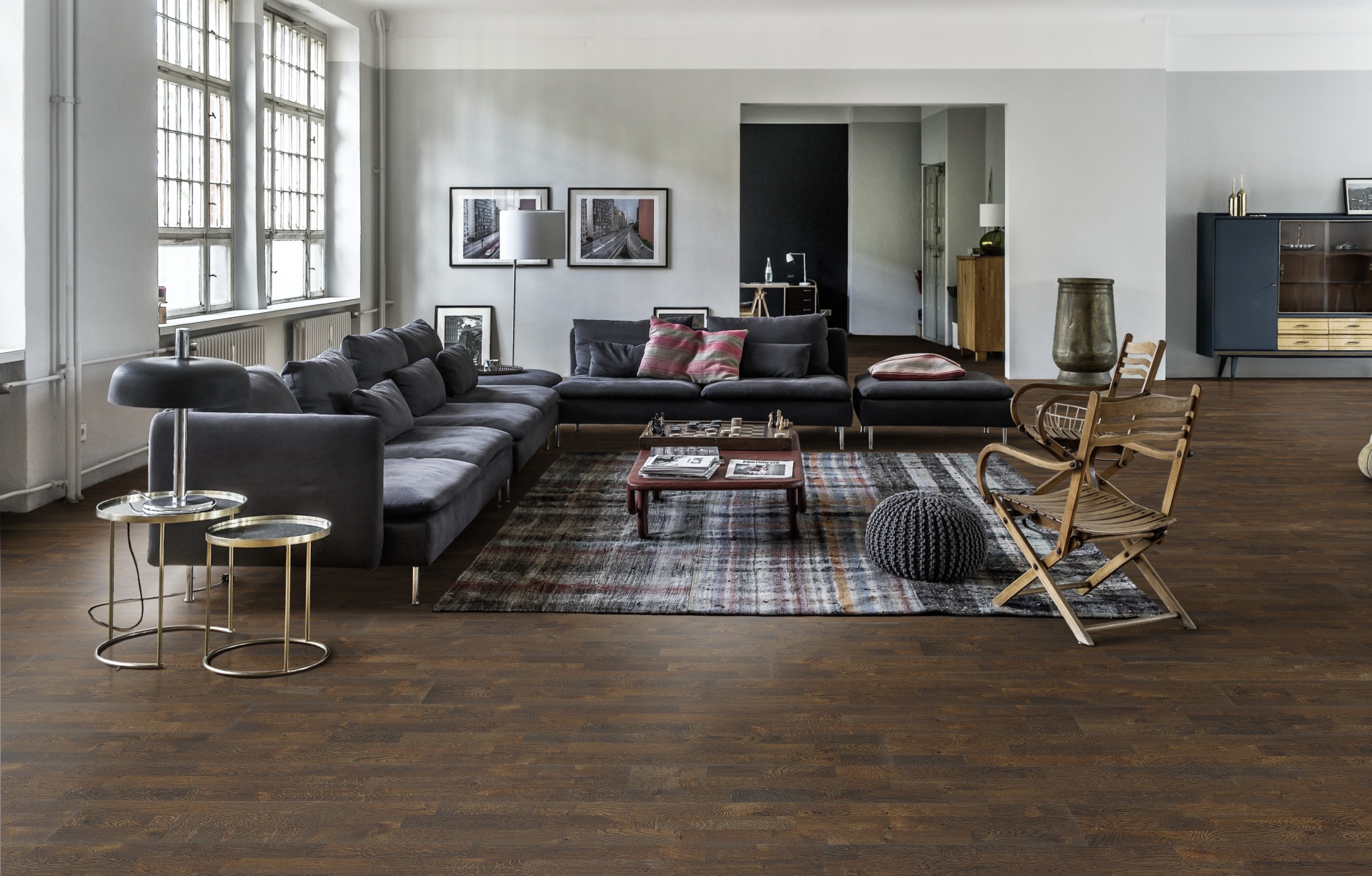 Паркетная доска Kahrs Гармония Дуб Грунт Soil 153N6EEKFEKW240 Lively 2423×200×15 фото в интерьере