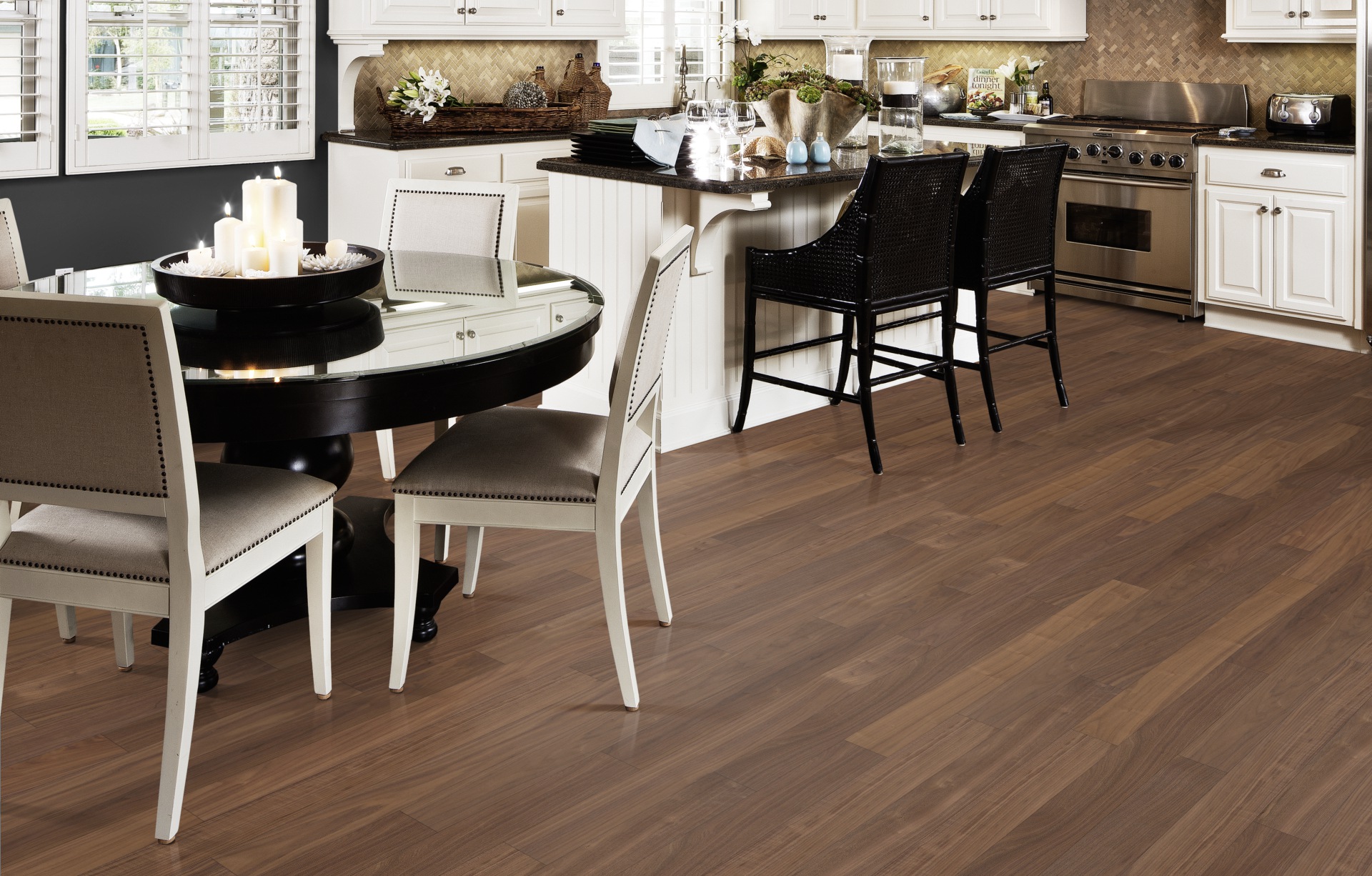 Паркетная доска Kahrs Ливинг Орех Какао Cocoa 1225×118×7 фото в интерьере Паркетная доска Kahrs Ливинг Орех Какао Cocoa 1225×118×7 фото в интерьере