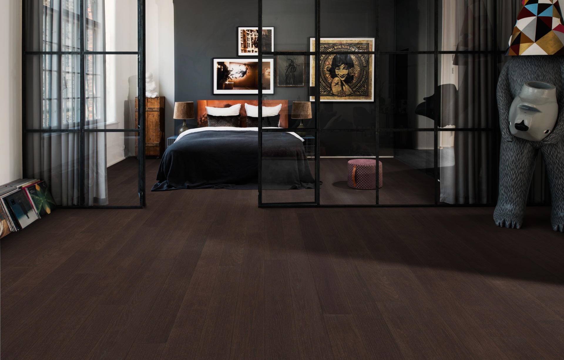 Паркетная доска Kahrs Ливинг Дуб Кофе Coffee 1225×118×7 фото в интерьере Паркетная доска Kahrs Ливинг Дуб Кофе Coffee 1225×118×7 фото в интерьере