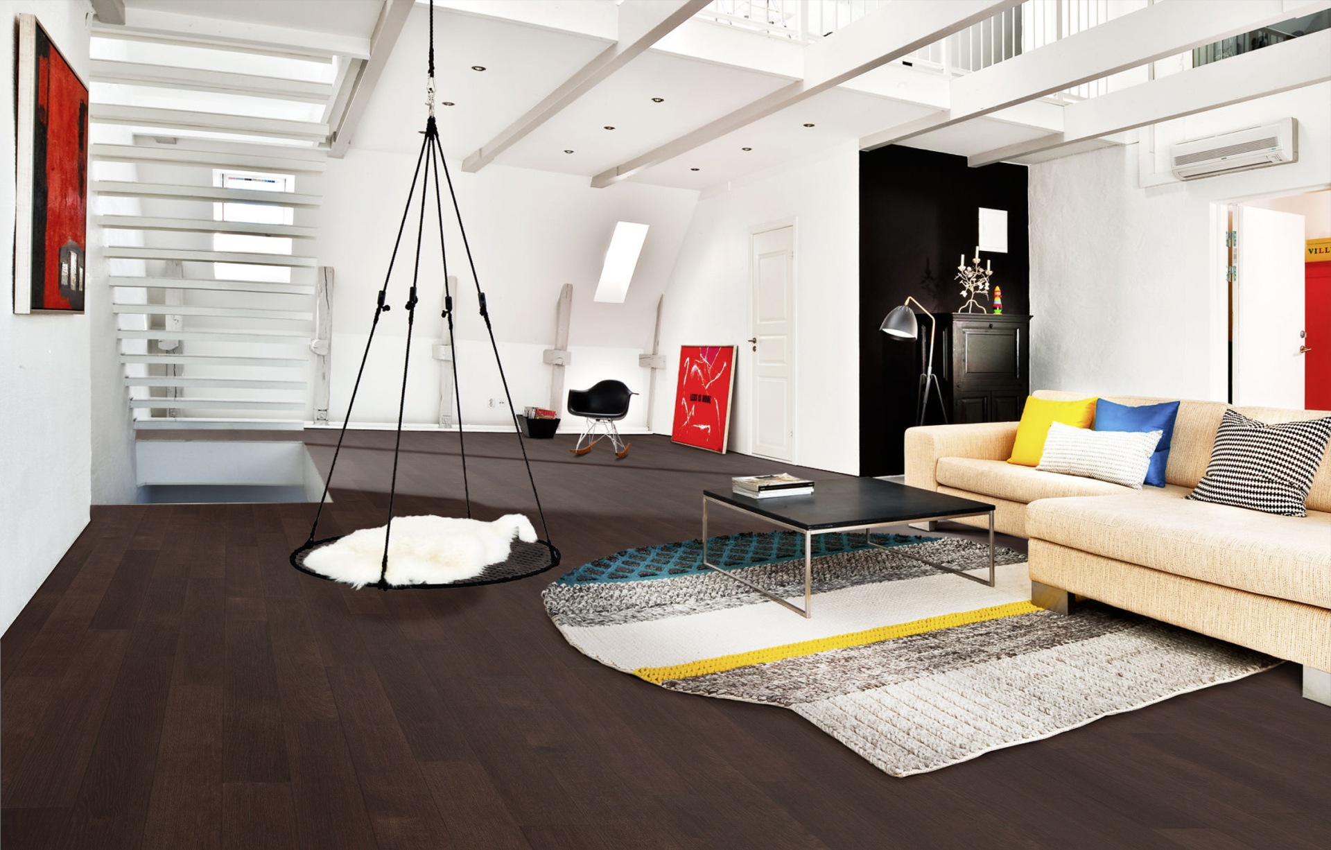 Паркетная доска Kahrs Ливинг Дуб Кофе Coffee 1225×118×7 фото в интерьере Паркетная доска Kahrs Ливинг Дуб Кофе Coffee 1225×118×7 фото в интерьере