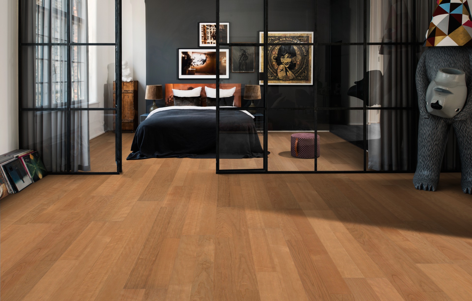 Паркетная доска Kahrs Лодж Вишня Зима Winter 1225×193×7 фото в интерьере Паркетная доска Kahrs Лодж Вишня Зима Winter 1225×193×7 фото в интерьере