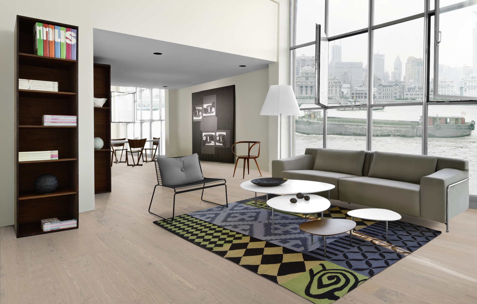 Паркетная доска Kahrs Люкс Дуб Побережье Shore 151N8AEKE4KW240 Lively 2420×187×15 фото в интерьере