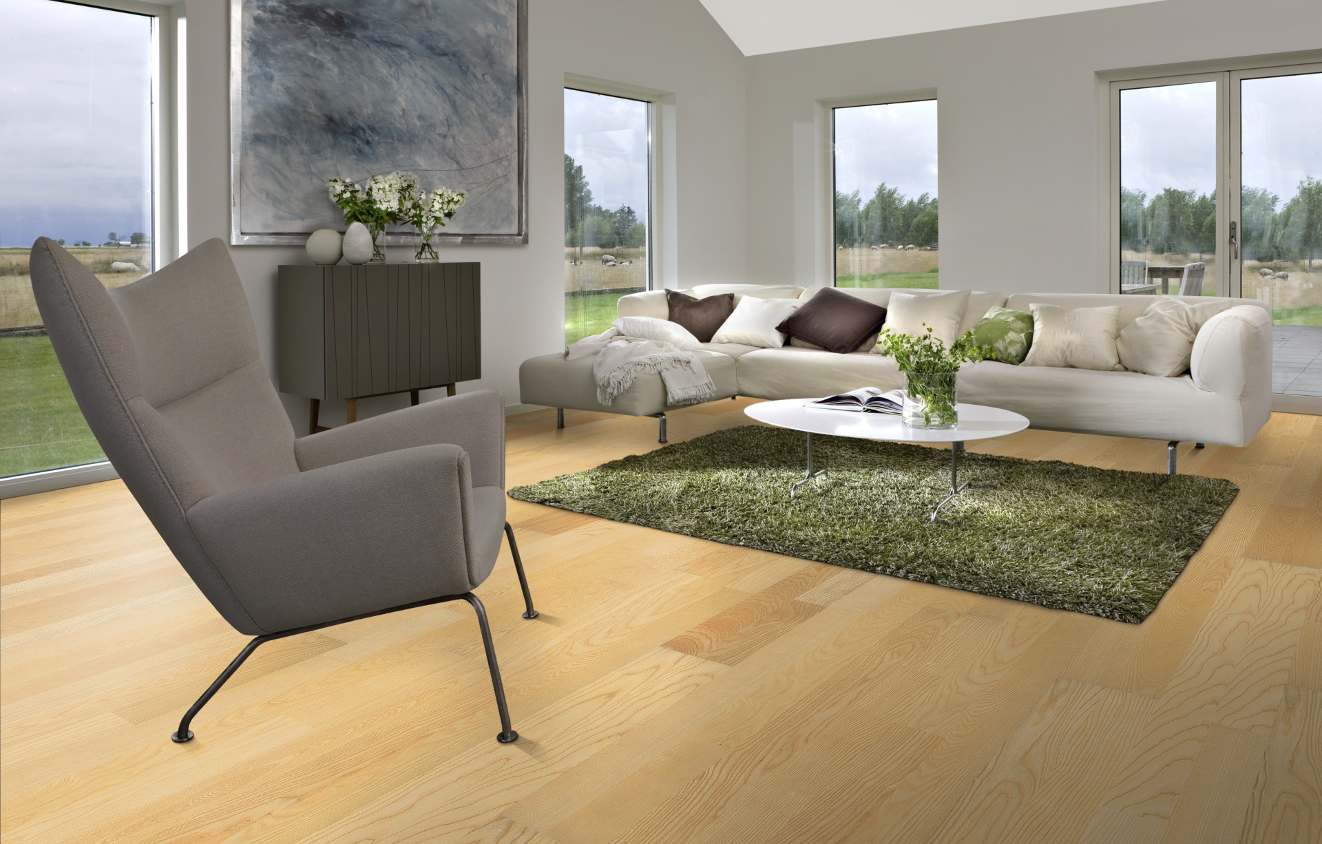 Паркетная доска Kahrs ясень Гетеборг Gothenburg 2423×200×15 фото в интерьере Паркетная доска Kahrs ясень Гетеборг Gothenburg 2423×200×15 фото в интерьере