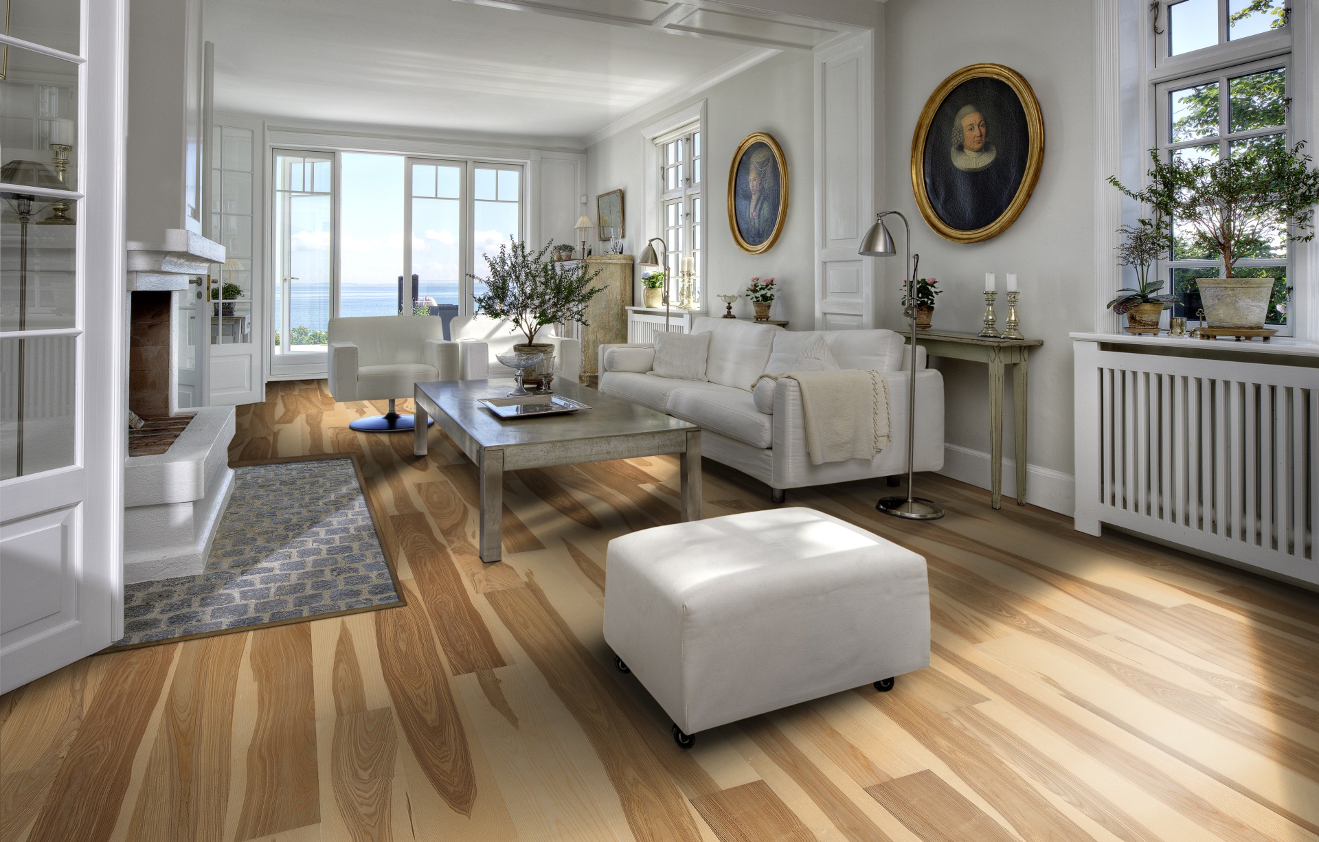 Паркетная доска Kahrs Скандинавская Ясень Готланд Gotland 151L87AK50KW240 Lively 2420×187×15 фото в интерьере