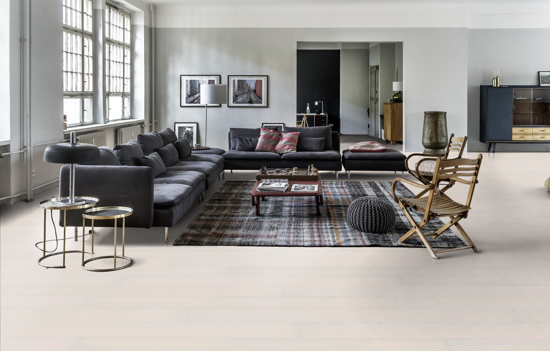 Белая глянцевая паркетная доска Kahrs Бук Белое Сияние Opaque 2100×187×15 фото в интерьере Белая глянцевая паркетная доска Kahrs Бук Белое Сияние Opaque 2100×187×15 фото в интерьере