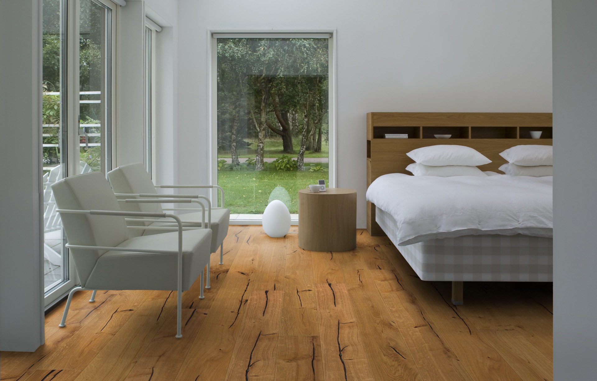 Паркетная доска Kahrs Смоланд Дуб Финнведен Finnveden 151NDSEK03KW240 Expressive 2420×187×15 фото в интерьере