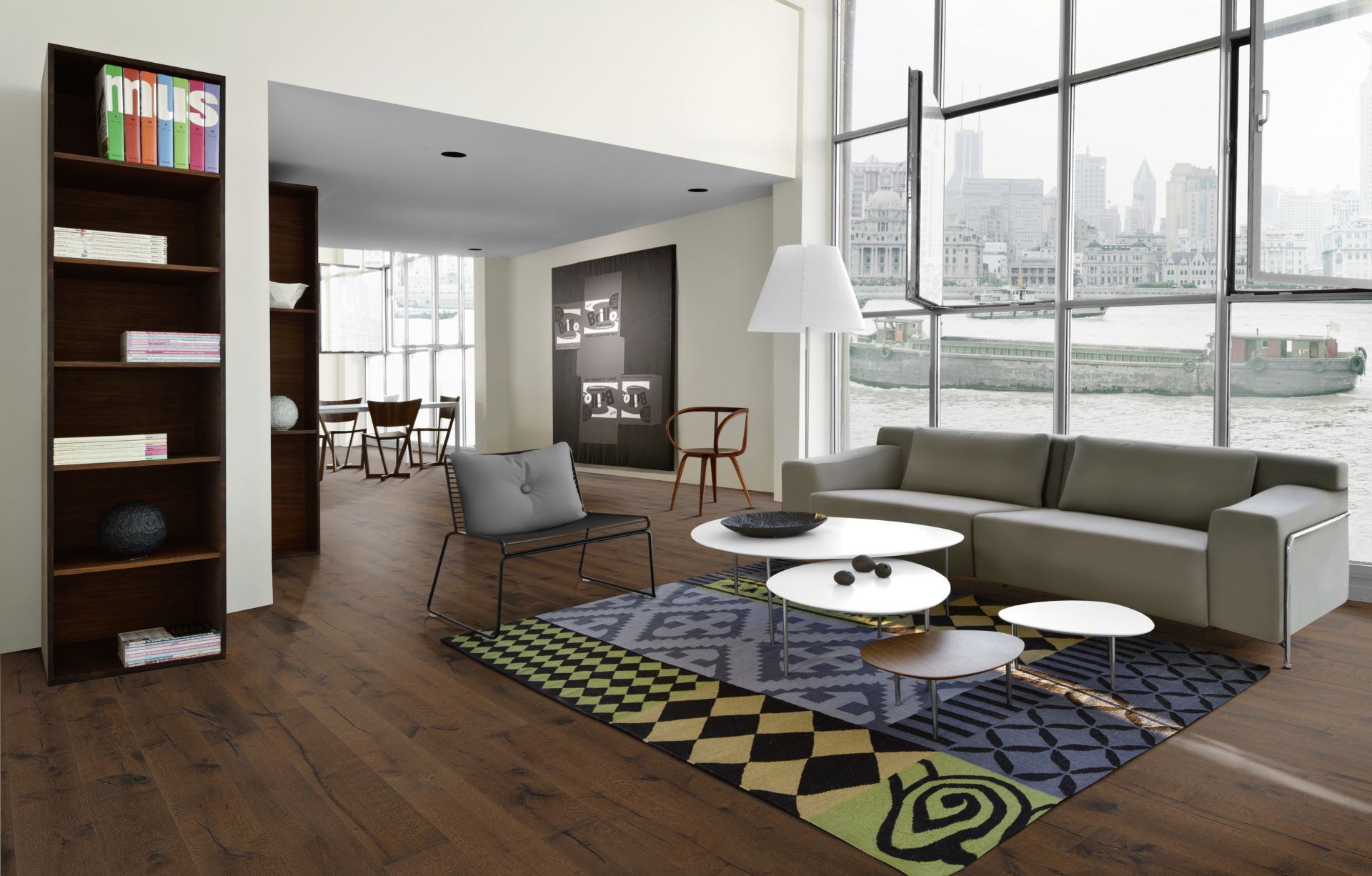 Паркетная доска Kahrs Смоланд Дуб Твета Tveta 151NDSEK04KW240 Expressive 2420×187×15 фото в интерьере