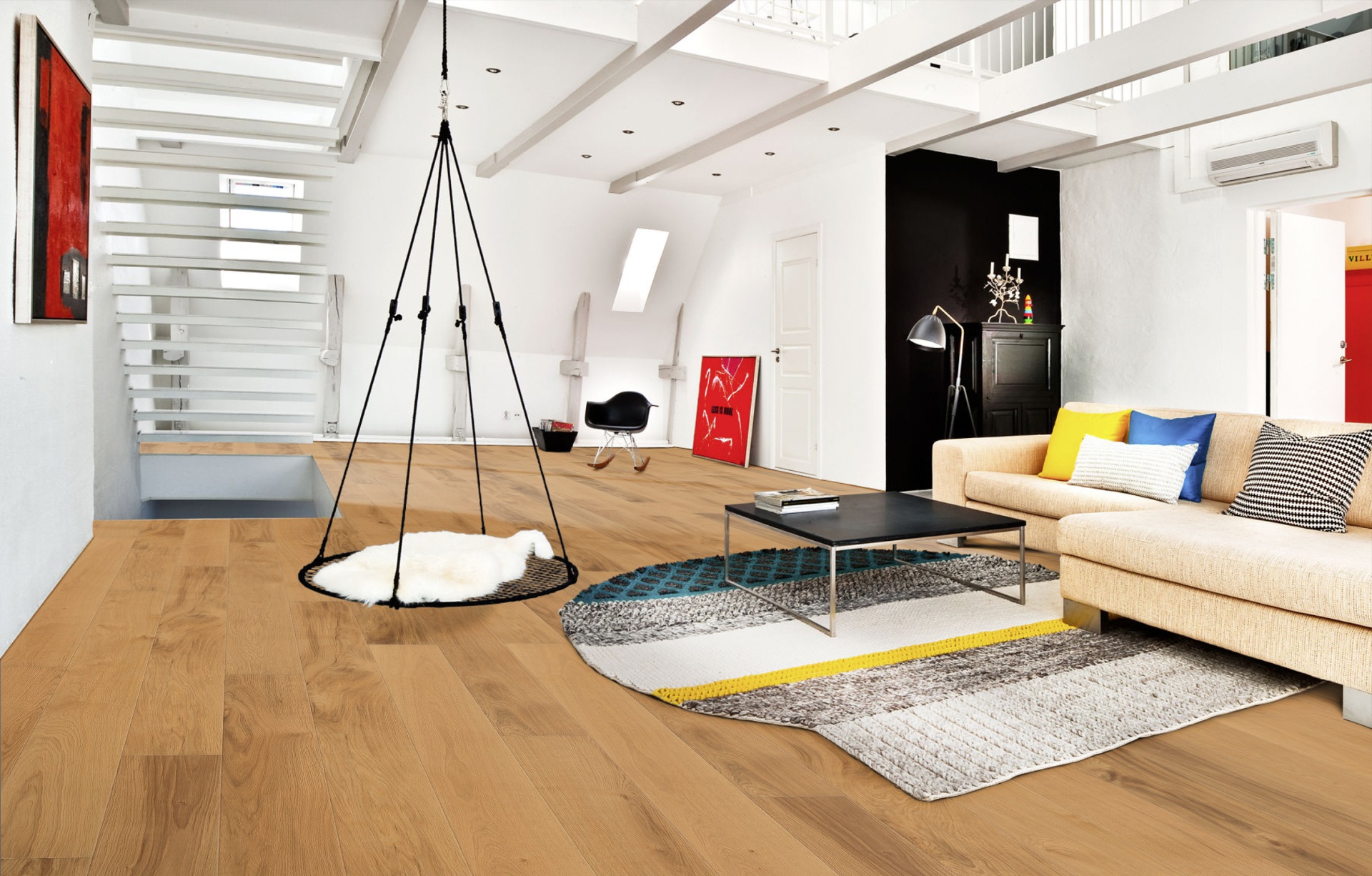 Паркетная доска Kahrs Европейская дуб Бургундия Burgundy 151N8AEKF0KW220 Lively 2266×187×15 фото в интерьере