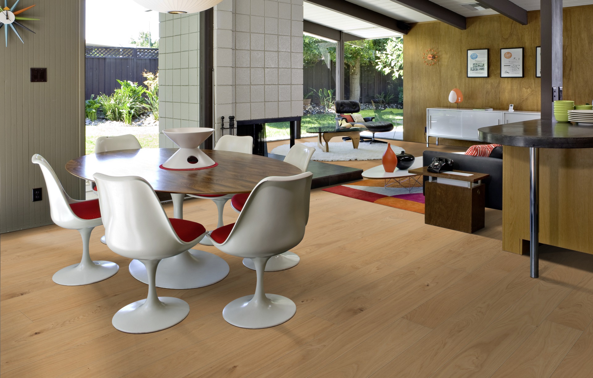 Паркетная доска Kahrs Европейская Дуб Корнвол Kornwall 151L8AEK09KW220 Lively 2266×187×15 фото в интерьере