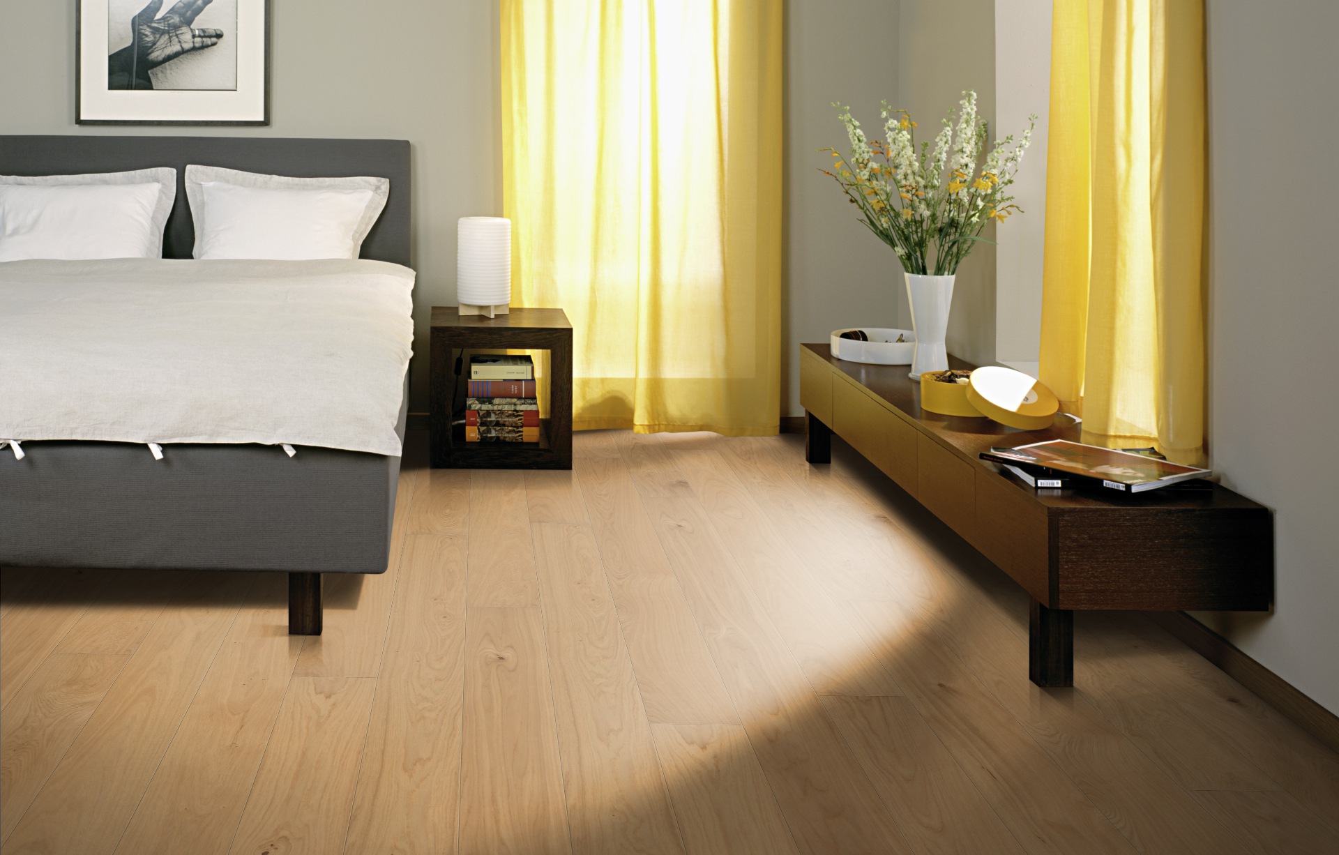 Паркетная доска Kahrs Европейская Дуб Корнвол Kornwall 151L8AEK09KW220 Lively 2266×187×15 фото в интерьере