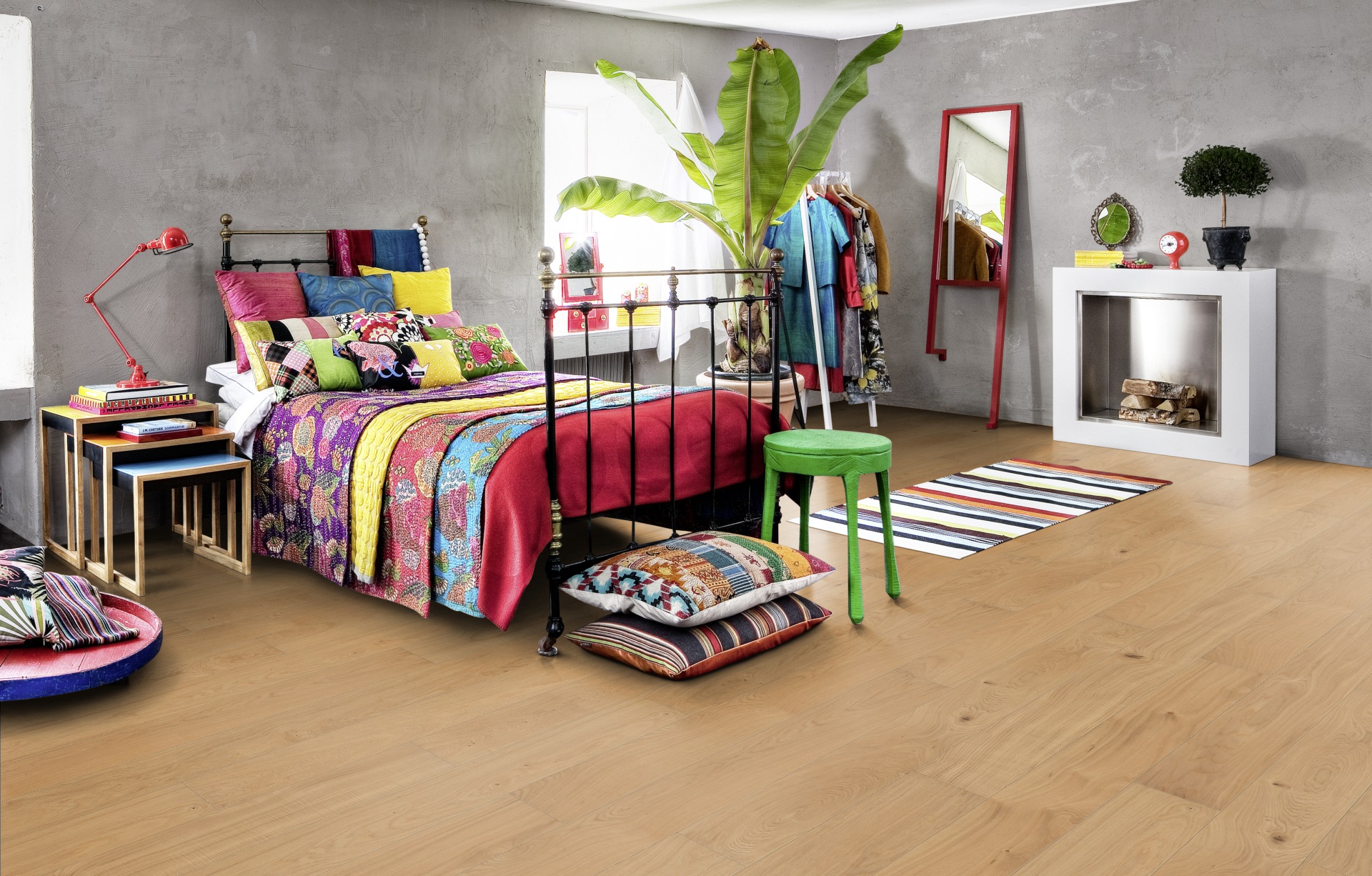 Паркетная доска Kahrs Европейская Дуб Корнвол Kornwall 151L8AEK09KW220 Lively 2266×187×15 фото в интерьере