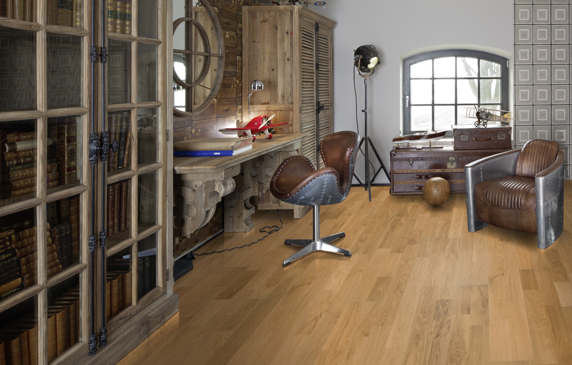 Паркетная доска Kahrs Европейская Дуб Верона Verona 152N38EK04KW240 Variation 2423×200×15 фото в интерьере