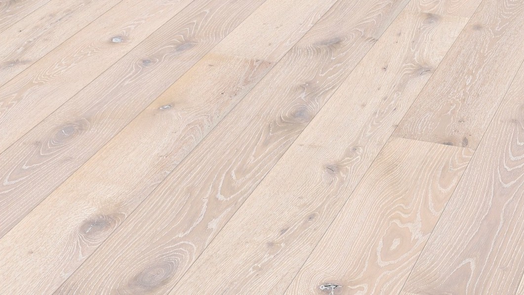 Паркетная доска Meister Дуб Белый выбеленный 8558 рубленая фаска