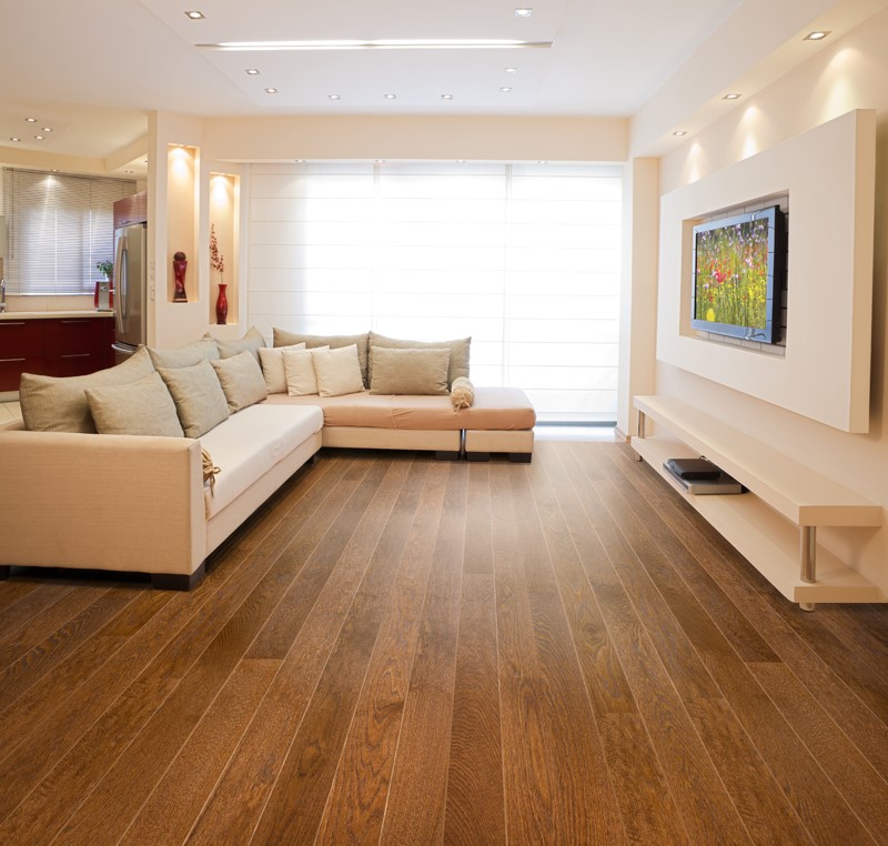 Паркетная доска Tarkett Rumba Дуб лава браш Oak Lava BR 550048037 1200×120×14 фото в интерьере