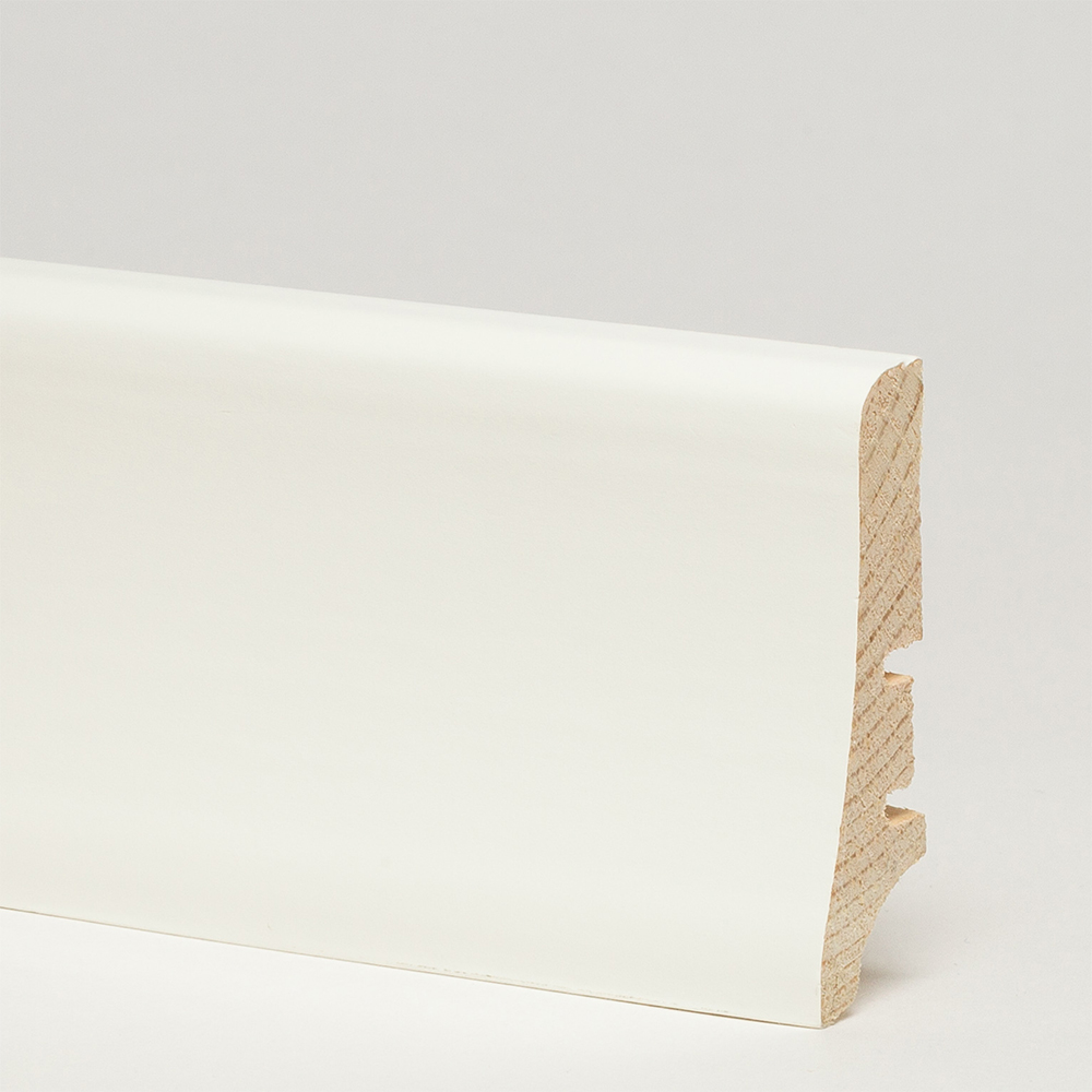 Плинтус деревянный Barlinek Elite белый 2200×58×18
