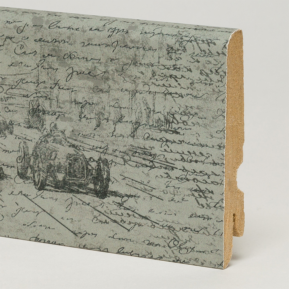 Плинтус МДФ ламинированный CorkStyle Great race 2500×80×15