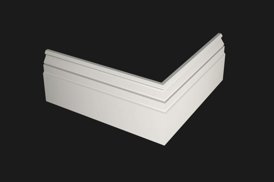 Плинтус МДФ под покраску Evrowood PN 090 2000×100×18