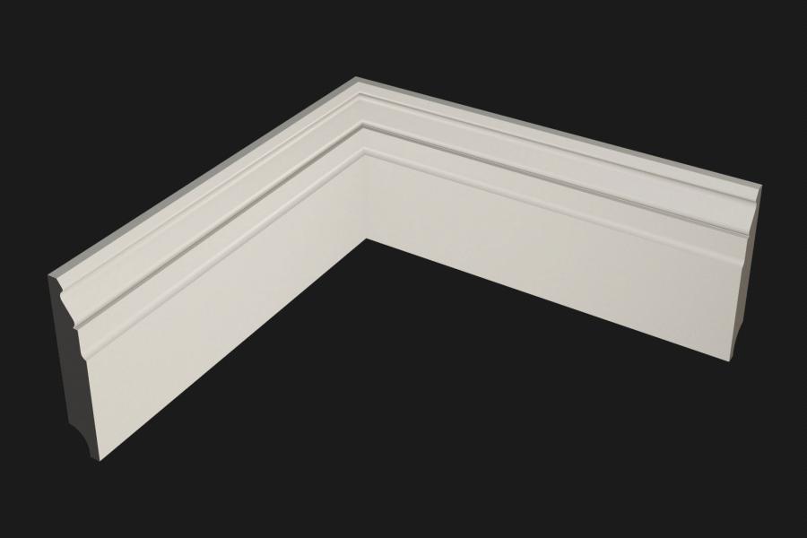 Плинтус МДФ под покраску Evrowood PN 090 2000×100×18