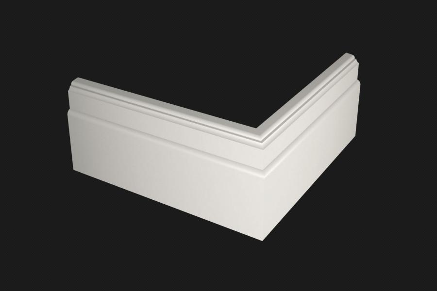 Плинтус МДФ под покраску Evrowood PN 110 2000×110×22