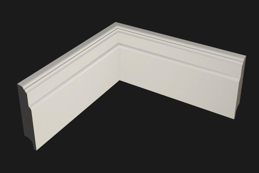 Плинтус МДФ под покраску Evrowood PN 110 2000×110×22