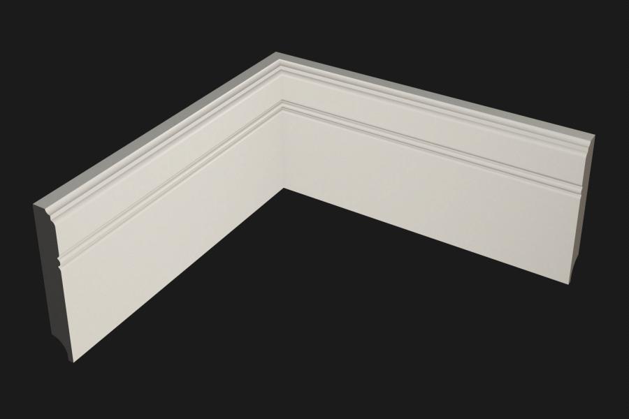 Плинтус МДФ под покраску Evrowood PN 120 2000×110×16