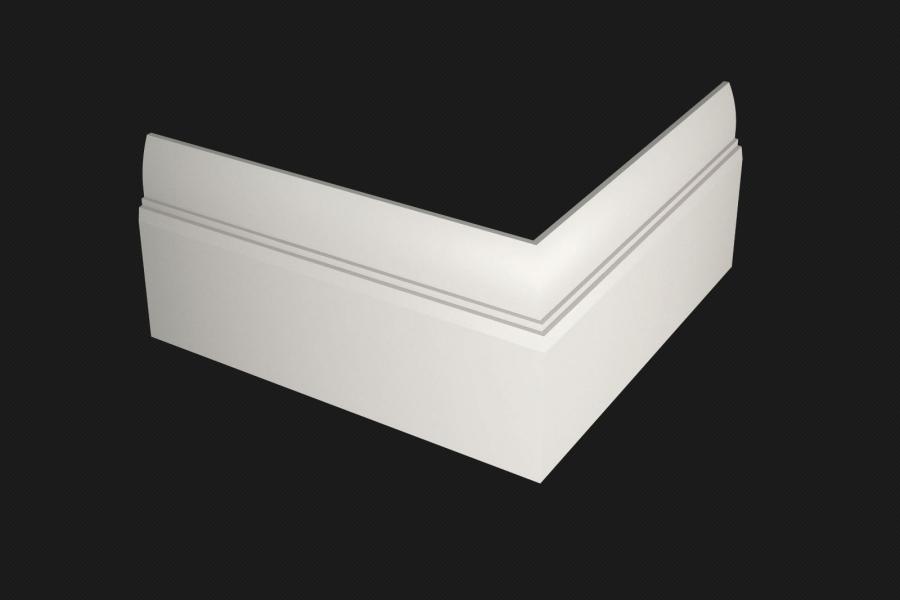 Плинтус МДФ под покраску Evrowood PN 130 2000×120×16