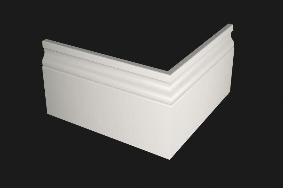 Плинтус МДФ под покраску Evrowood PN 160 2000×140×16