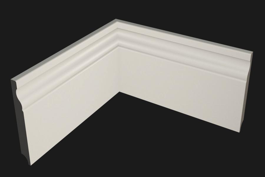 Плинтус МДФ под покраску Evrowood PN 160 2000×140×16