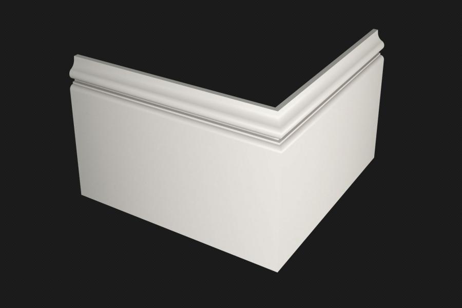 Плинтус МДФ под покраску Evrowood PN 180 2000×165×16