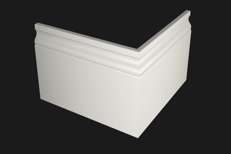 Плинтус МДФ под покраску Evrowood PN 190 2000×180×16