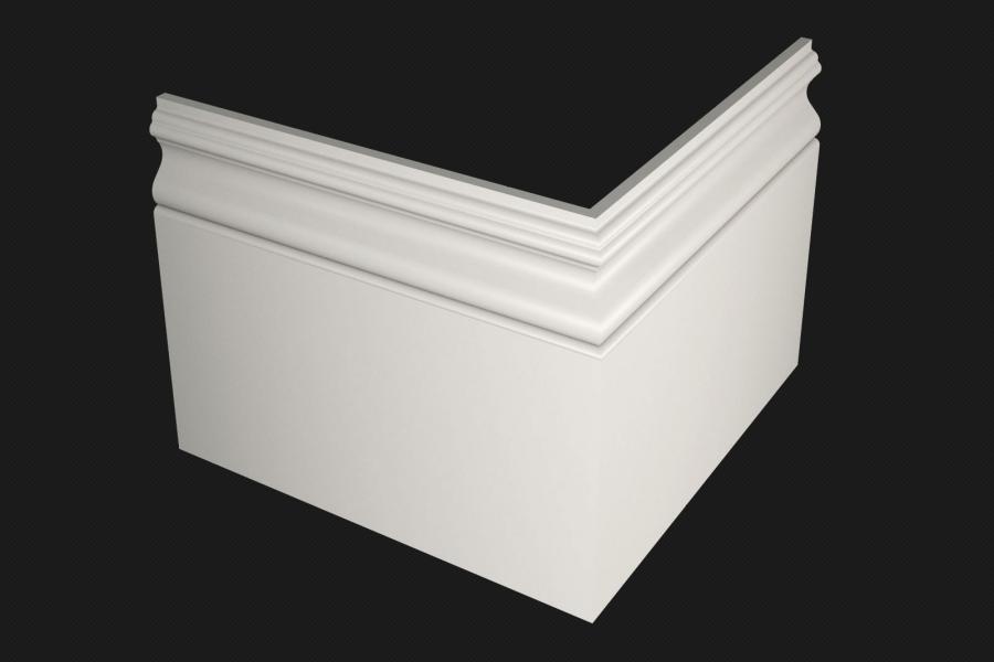 Плинтус МДФ под покраску Evrowood PN 200 2000×200×16