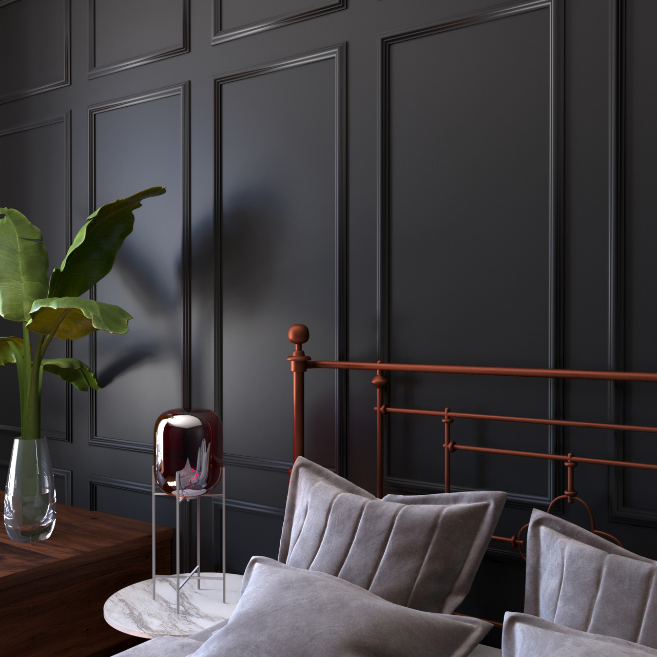 Молдинг МДФ под покраску Evrowood М 02 2000×40×16 фото в интерьере