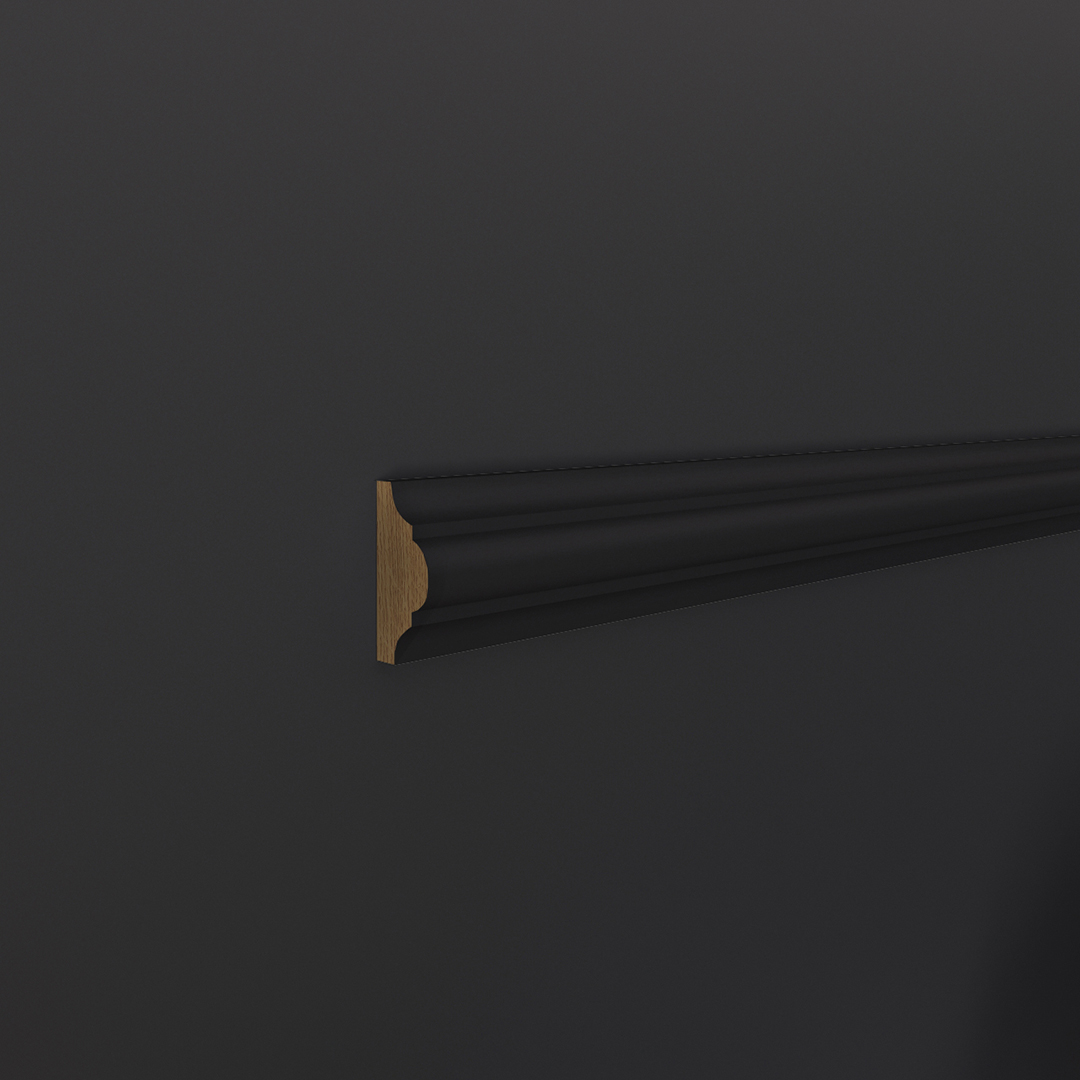 Молдинг МДФ под покраску Evrowood М 02 2000×40×16 фото в интерьере