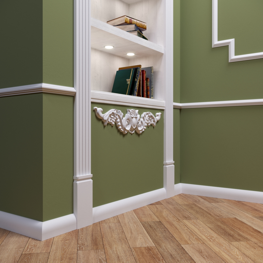 Плинтус МДФ под покраску Evrowood PN 010 2000×60×16 фото в интерьере Плинтус МДФ под покраску Evrowood PN 010 2000×60×16 фото в интерьере