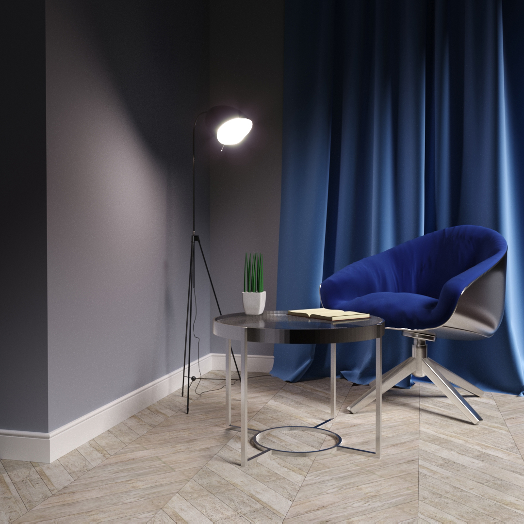 Плинтус МДФ под покраску Evrowood PN 030 2000×80×16 фото в интерьере