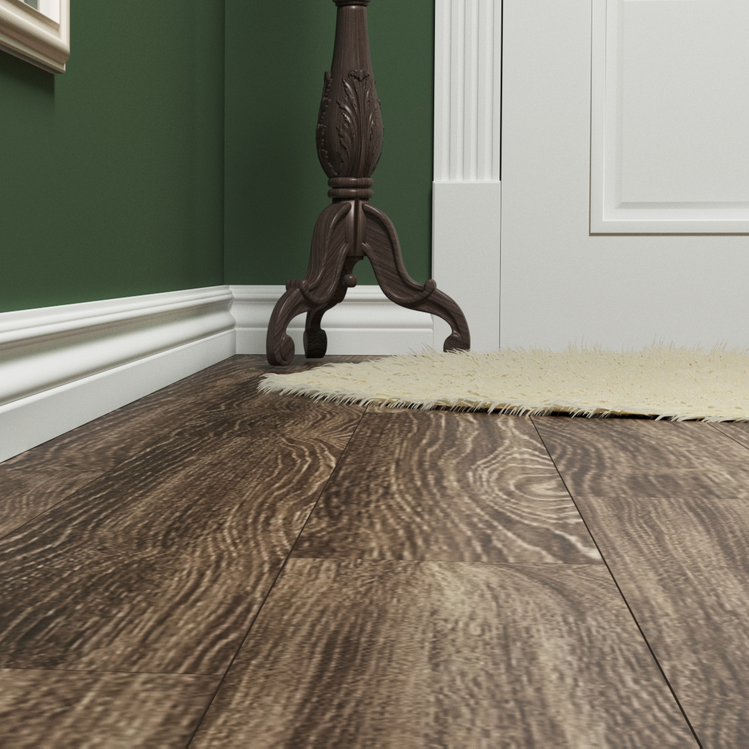 Плинтус МДФ под покраску Evrowood PN 070 2000×89×18 фото в интерьере