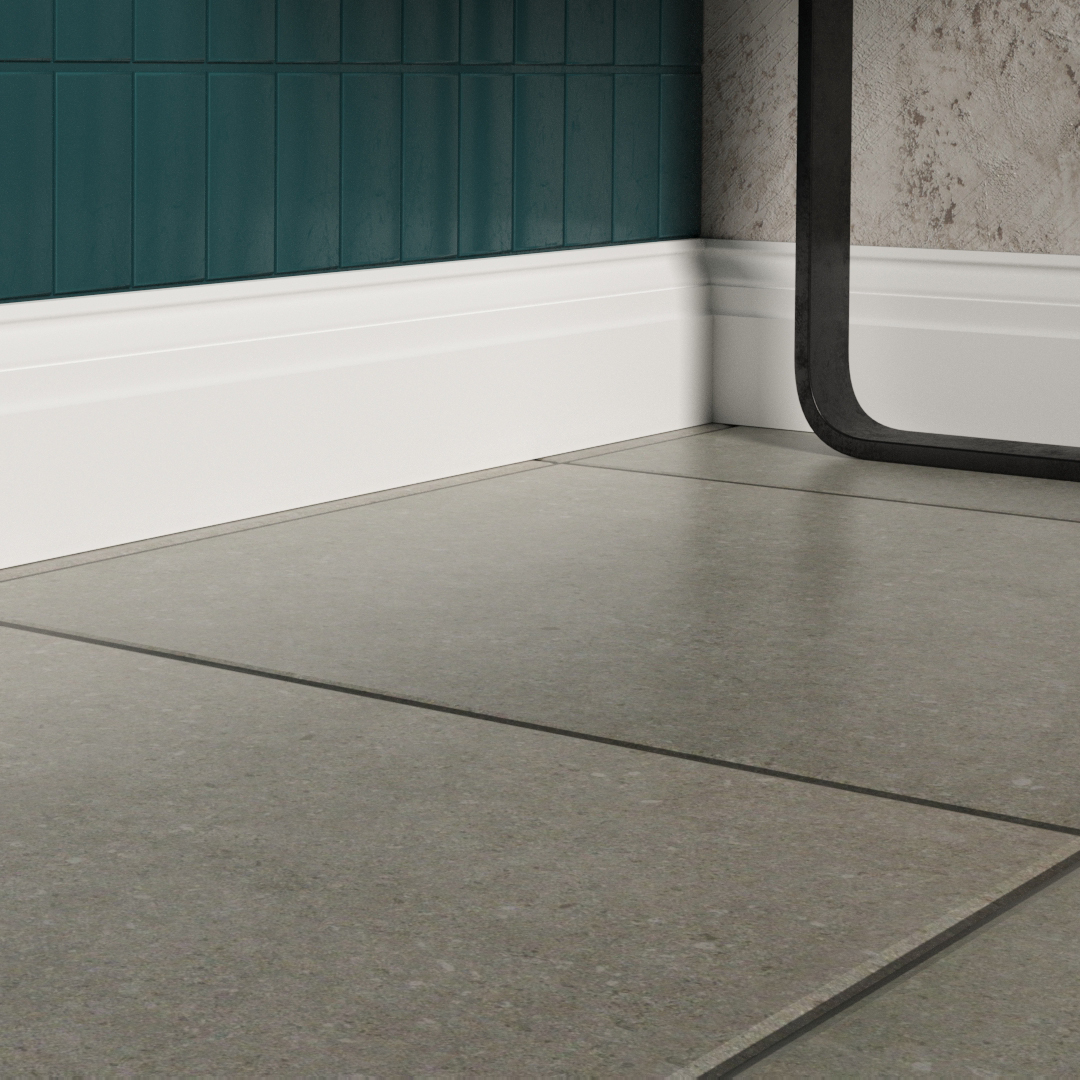 Плинтус МДФ под покраску Evrowood PN 090 2000×100×18 фото в интерьере