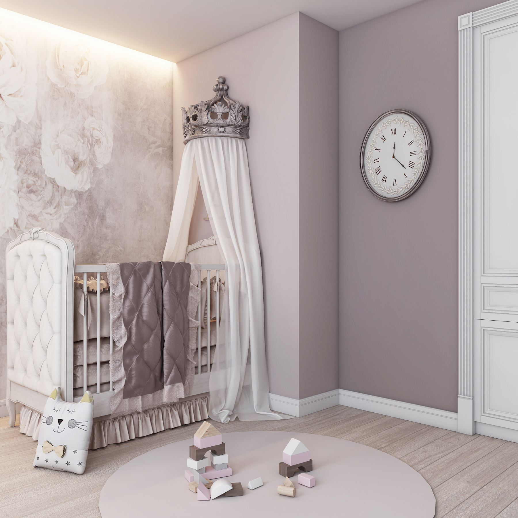 Плинтус МДФ под покраску Evrowood PN 120 2000×110×16 фото в интерьере