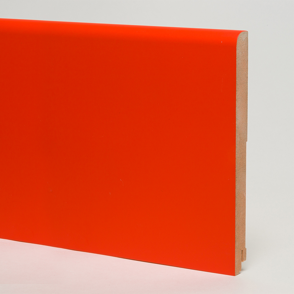 Плинтус МДФ крашеный Modern Decor красный матовый 2440×120×16