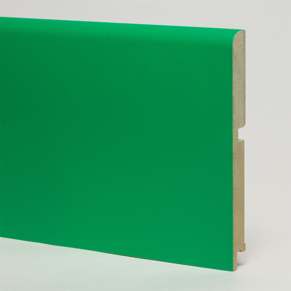 Плинтус МДФ крашеный Modern Decor зеленый матовый 2440×120×16