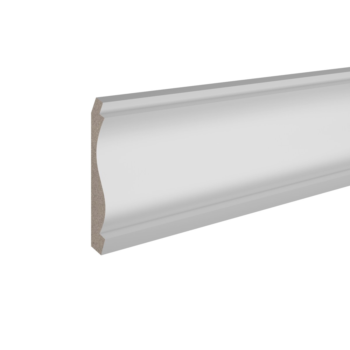 Потолочный плинтус ЛДФ под покраску Ultrawood CR 0023 2440×135,5×65