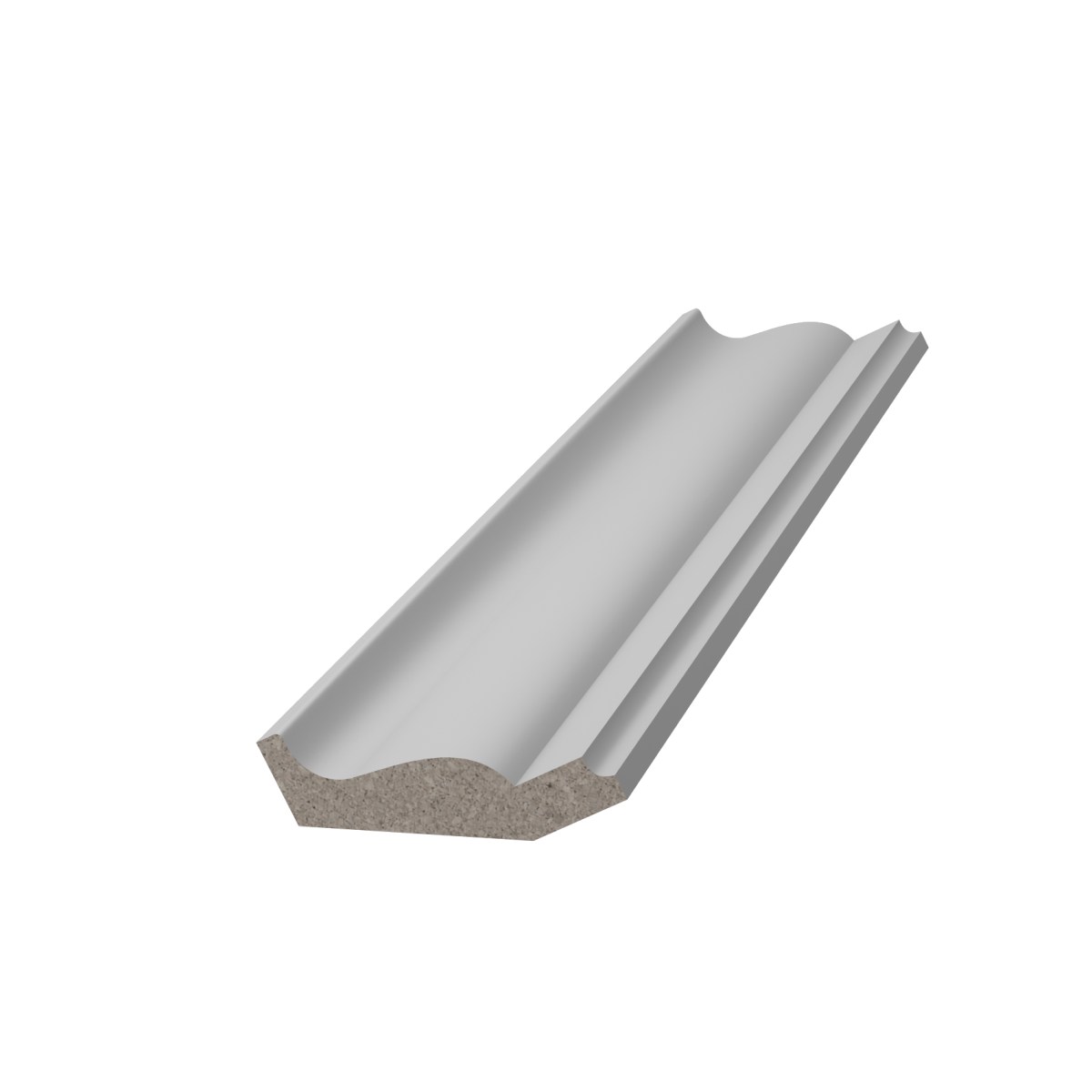 Потолочный плинтус ЛДФ под покраску Ultrawood CR 0025 2440×25,4×40