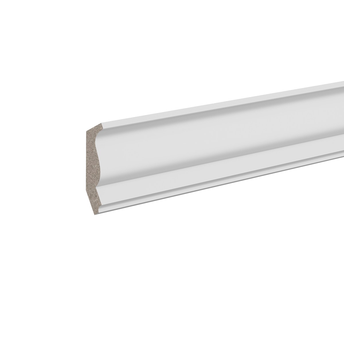 Потолочный плинтус ЛДФ под покраску Ultrawood CR 0025 2440×25,4×40